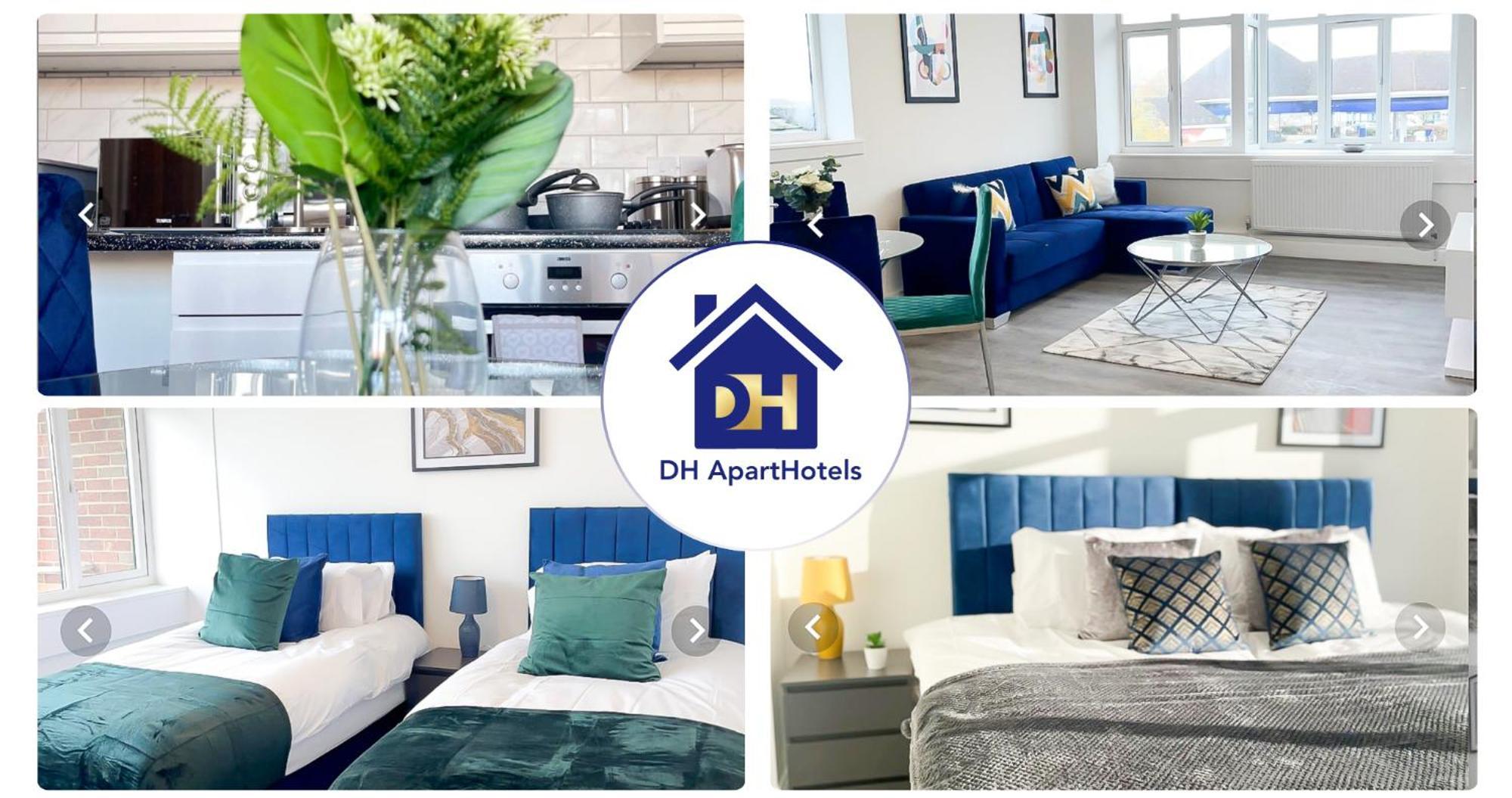 2 Bedroom Apartment - Flitwick - Contractor Friendly - Tourist Ready - Full Kitchen - Wifi - Smart Tv - Sofa Bed - Free Parking - Ideal For Short Or Long Stays Kültér fotó